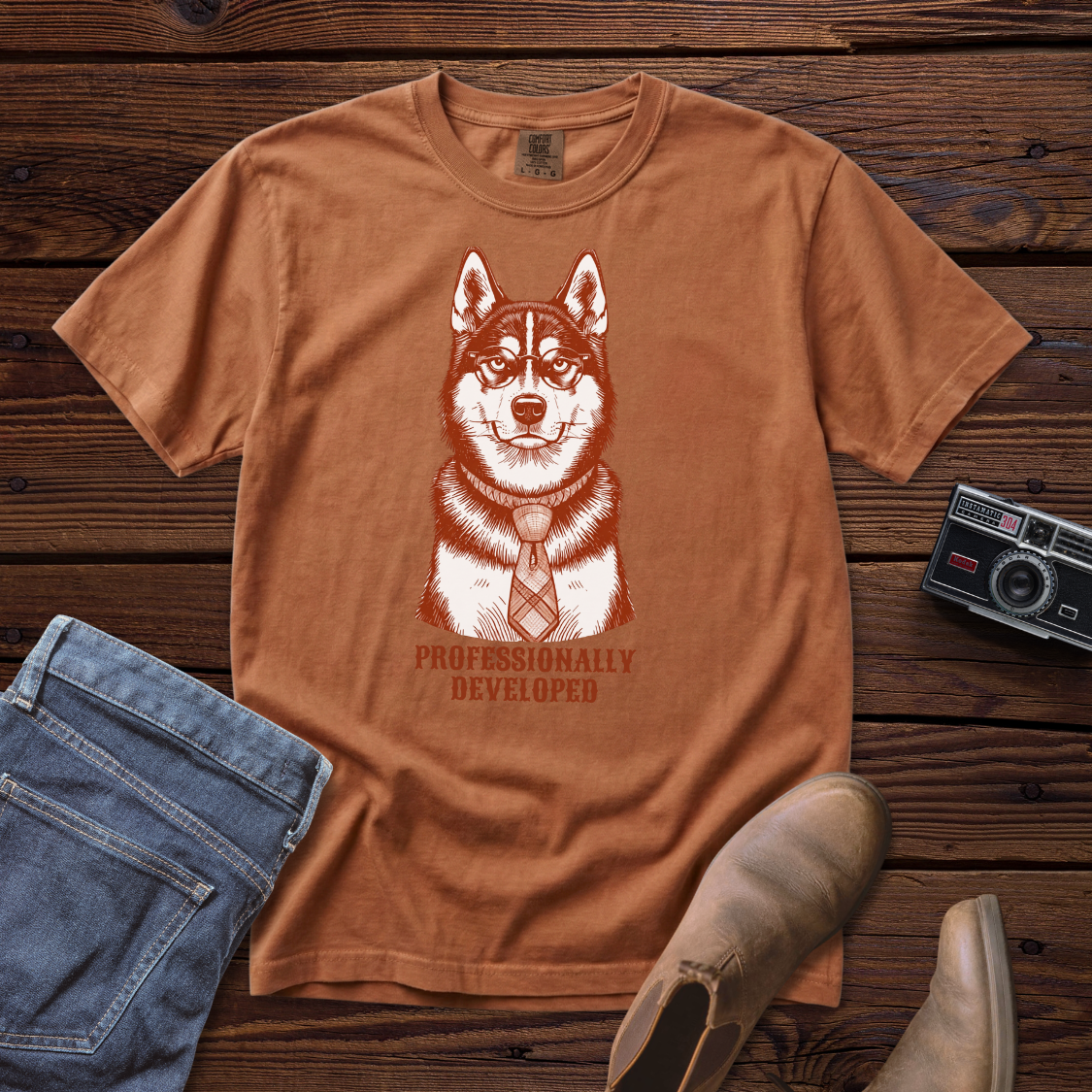 Professionally Developed Husky Tee