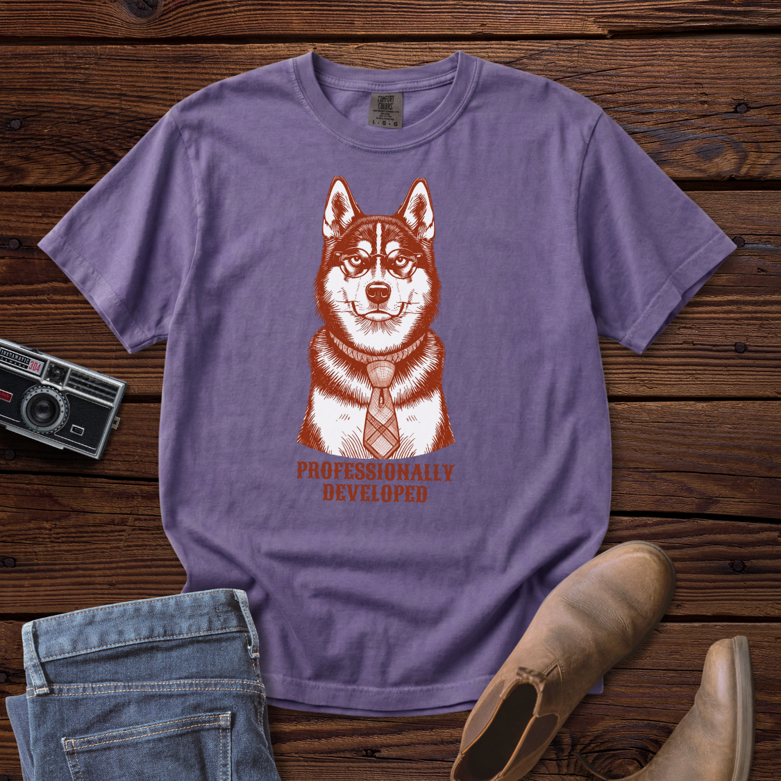 Professionally Developed Husky Tee
