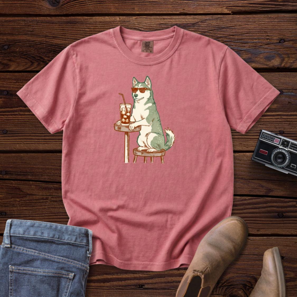 Iced Coffee Husky Tee