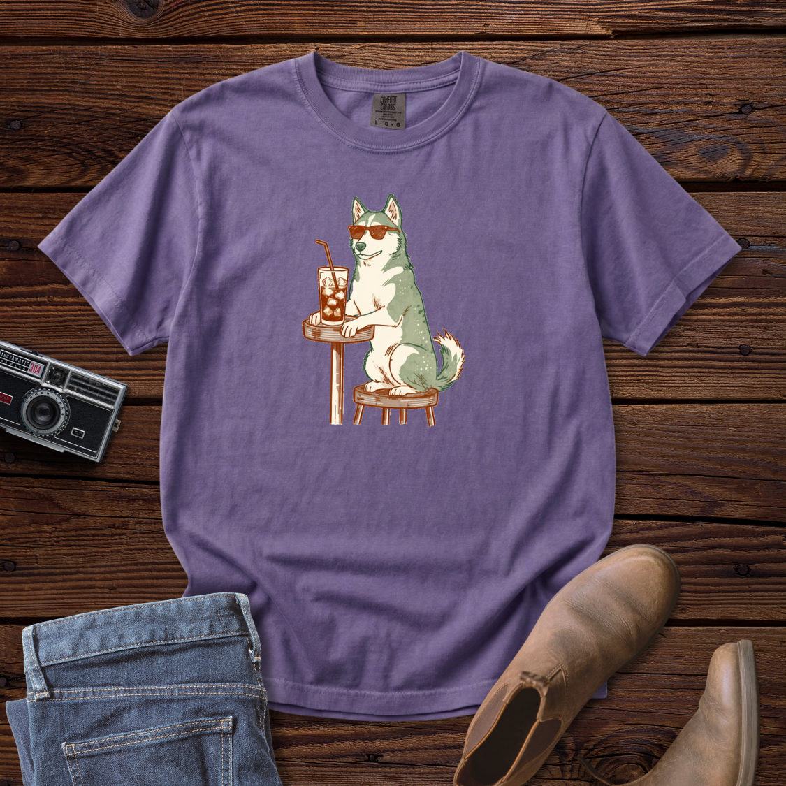 Iced Coffee Husky Tee