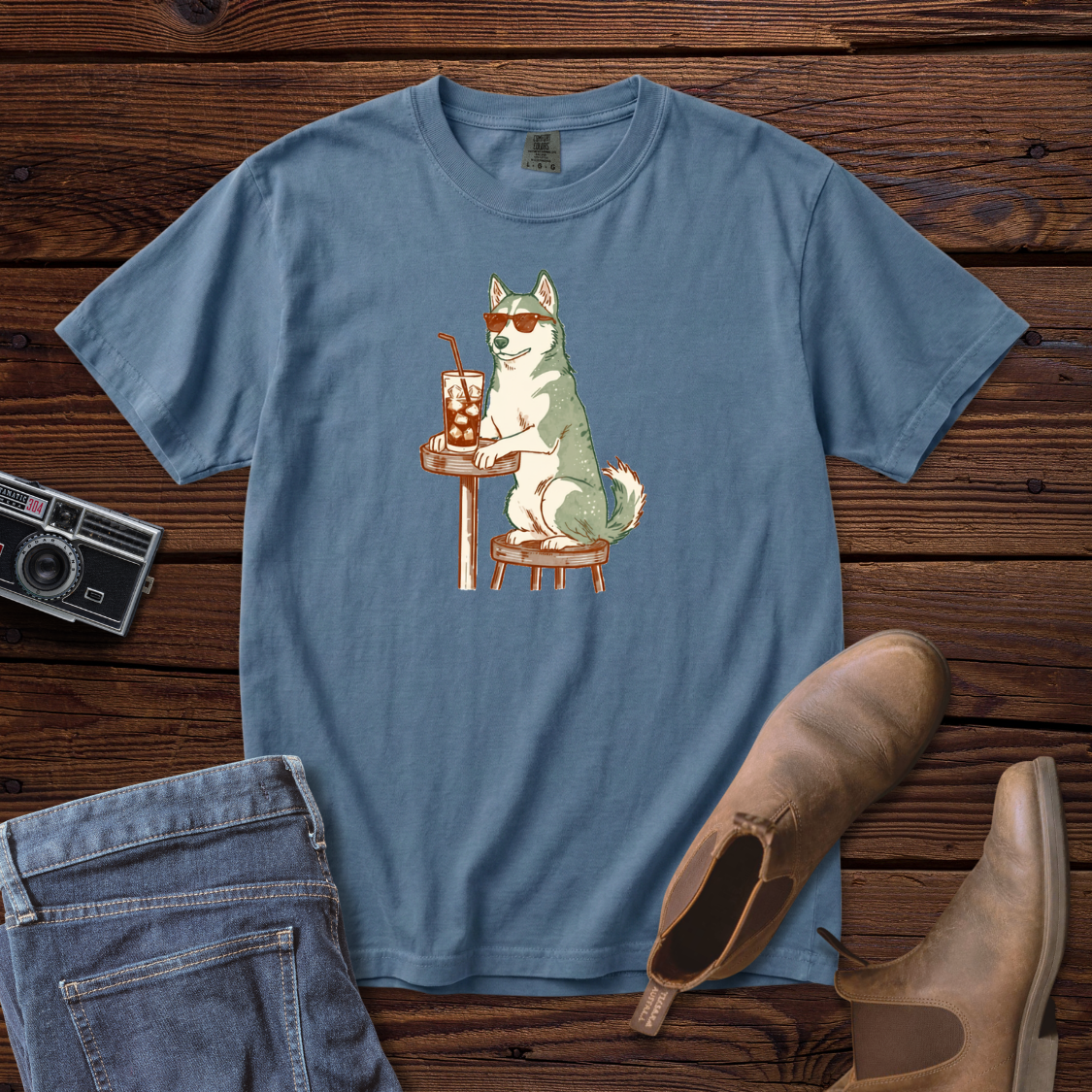 Iced Coffee Husky Tee