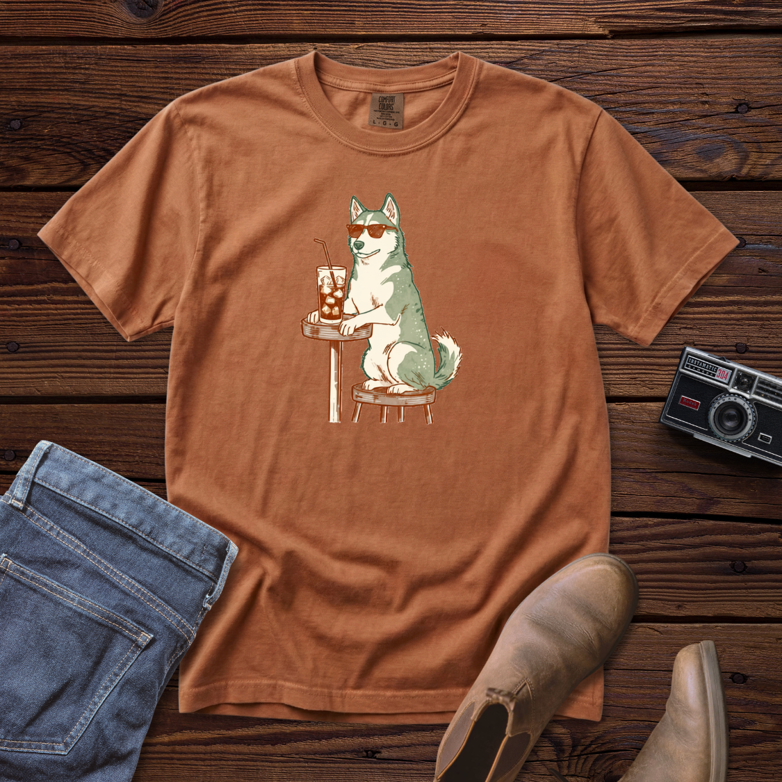 Iced Coffee Husky Tee