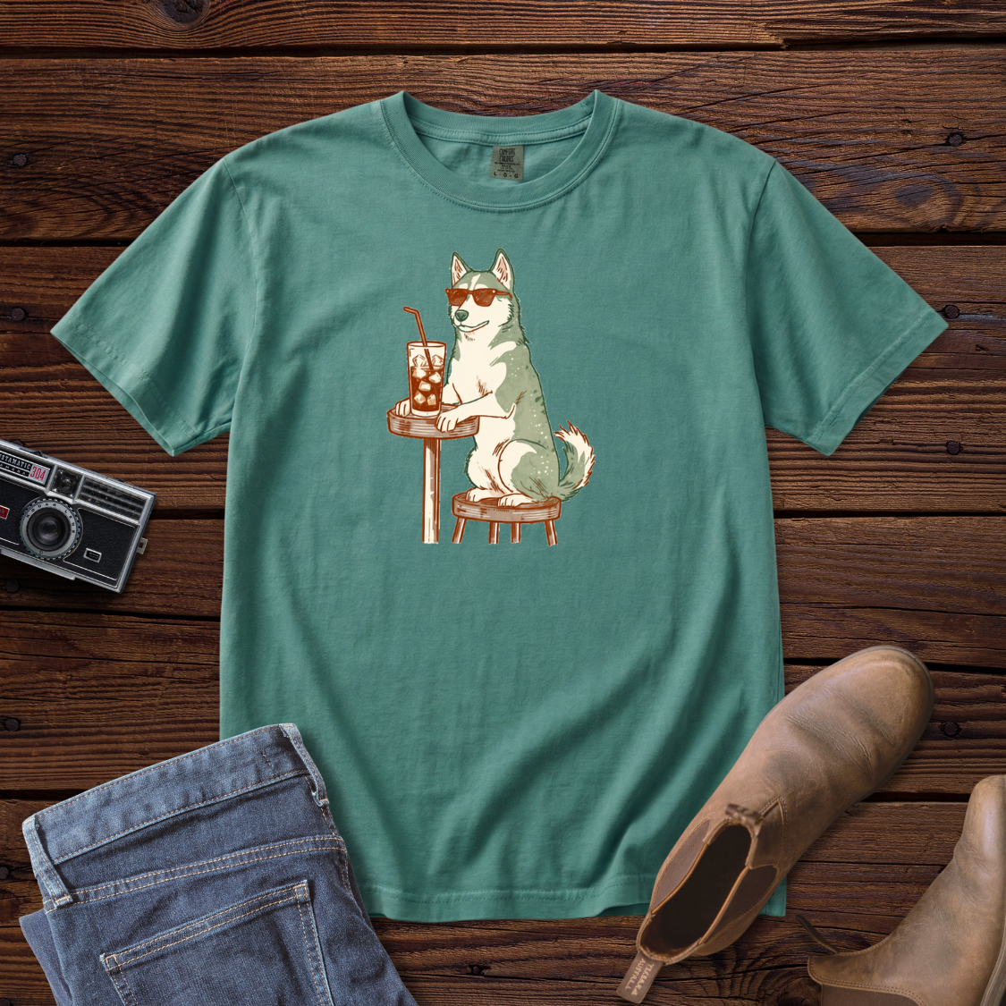 Iced Coffee Husky Tee