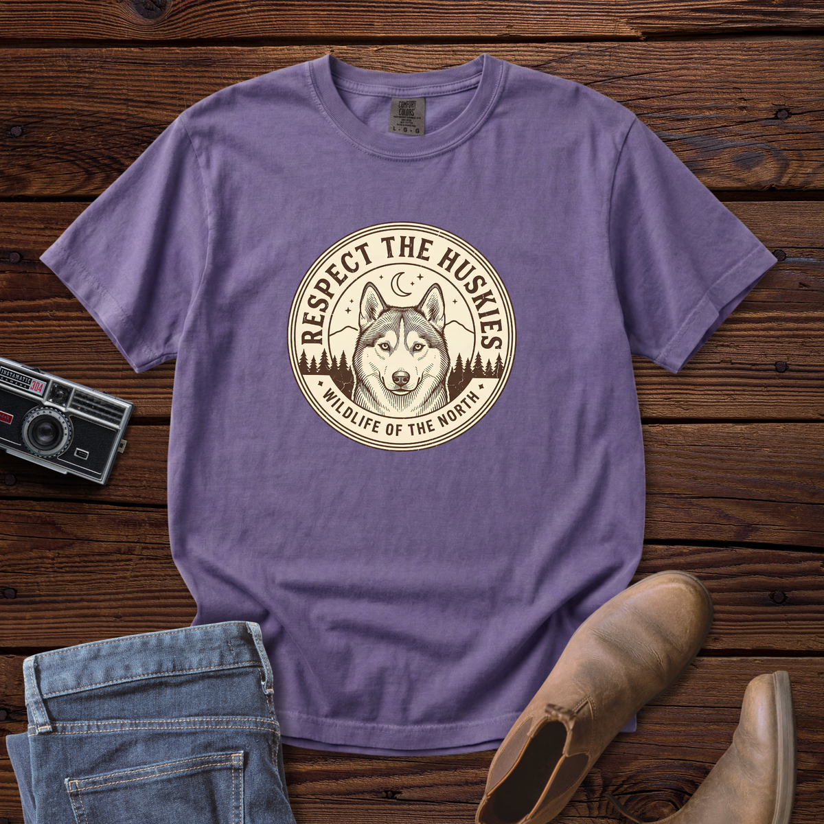 Respect the Huskies Badge Tee