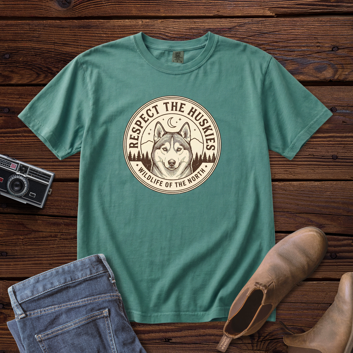 Respect the Huskies Badge Tee